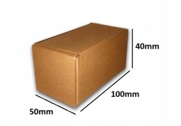 PUDEŁKO OPAKOWANIE KARTON 100x50x40 SZARE 25szt E