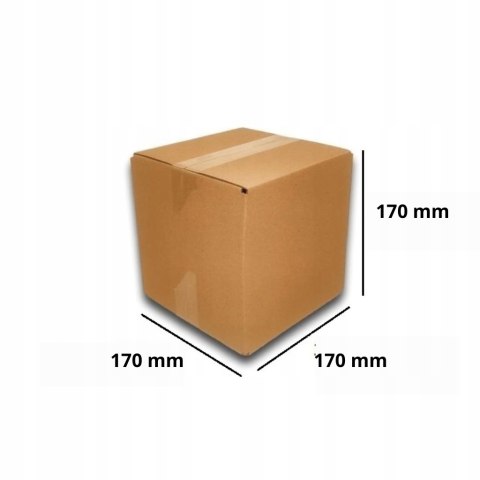 MEGA MOCNE PUDEŁKO KARTON 170x170x170 SZARE 25s BC