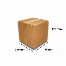 MEGA MOCNE PUDEŁKO KARTON 340x170x170 SZARE 10s BC