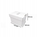 PUDEŁKO BOX KARTON BURGER FRYTKI CIASTO 175x140x130 100szt BIAŁE E