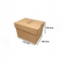 PUDEŁKO BOX KARTON BURGER FRYTKI CIASTO 175x140x130 100szt sE
