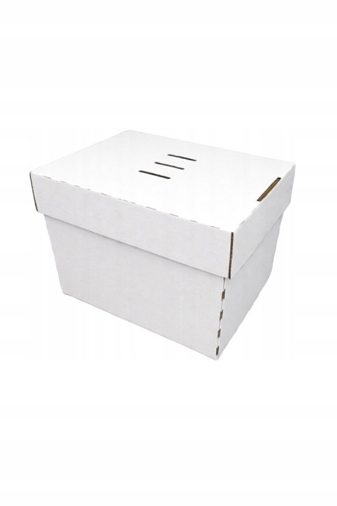 PUDEŁKO BOX KARTON BURGER FRYTKI CIASTO 175x140x130 50szt BIAŁE E