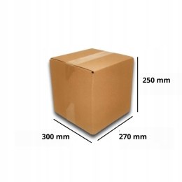 PUDEŁKO OPAKOWANIE KARTON 300x270x250 SZARE 100szt E