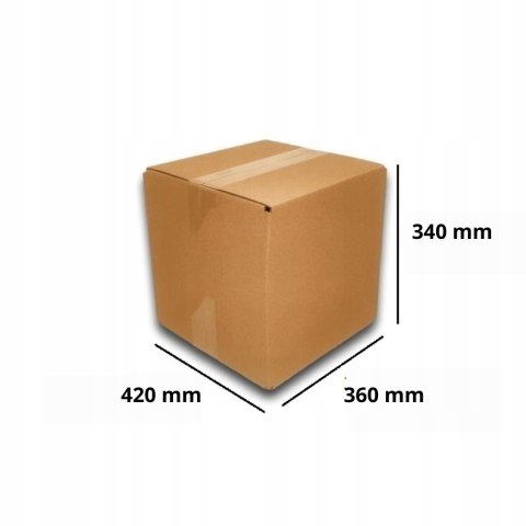 PUDEŁKO OPAKOWANIE KARTON 420x360x340 SZARE 100szt E