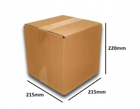 MEGA MOCNE PUDEŁKO KARTON 215x215x220 SZARE 10s EB MEGA MOCNE PUDEŁKO KARTON 215x215x220 SZARE 10s EB