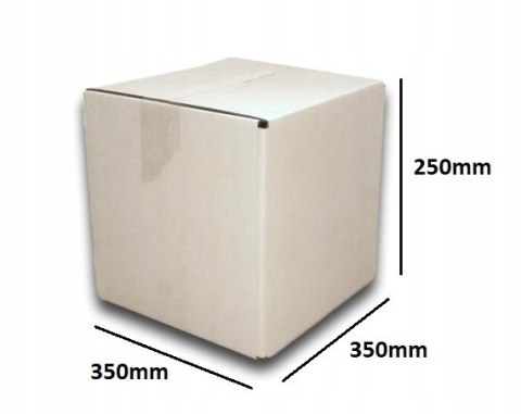 PUDEŁKO OPAKOWANIE KARTON 350x350x250 BIAŁE 50sz B PUDEŁKO OPAKOWANIE KARTON 350x350x250 BIAŁE 50sz B