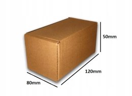 PUDEŁKO OPAKOWANIE KARTON 120x80x50 SZARE 25szt E
