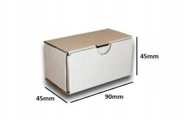PUDEŁKO OPAKOWANIE KARTON 90x45x45 BIAŁE 10szt E