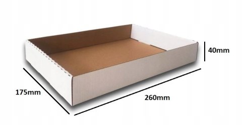 TACKA TEKTUROWA na CIASTKA PĄCZKI 260x175x40 BIAŁE 50szt E TACKA TEKTUROWA na CIASTKA PĄCZKI 260x175x40 BIAŁE 50szt E
