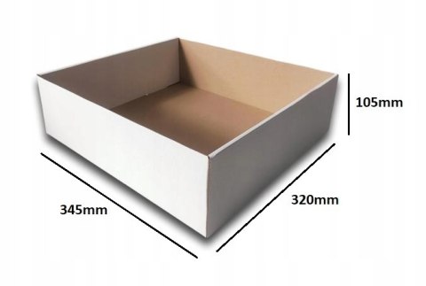 TACKA TEKTUROWA na CIASTKA PĄCZKI 345x320x105 BIAŁE 50szt B TACKA TEKTUROWA na CIASTKA PĄCZKI 345x320x105 BIAŁE 50szt B