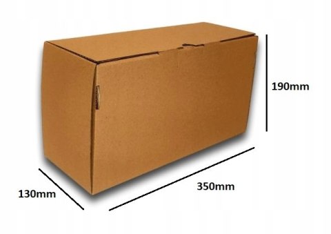 PUDEŁKO OPAKOWANIE KARTON 350x130x190 SZARE 25sz B PUDEŁKO OPAKOWANIE KARTON 350x130x190 SZARE 25sz B
