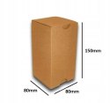 PUDEŁKO OPAKOWANIE KARTON 80x80x150 SZARE 50szt B