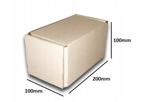 PUDEŁKO OPAKOWANIE KARTON 200x100x100 BIAŁE 25szt PUDEŁKO OPAKOWANIE KARTON 200x100x100 BIAŁE 25szt