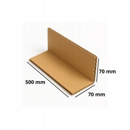 Narożnik ochronny z tektury falistej 500x70x70 EB 100szt