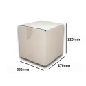 PUDEŁKO OPAKOWANIE KARTON 330x270x220 BIAŁE 100szt E PUDEŁKO OPAKOWANIE KARTON 330x270x220 BIAŁE 100szt E